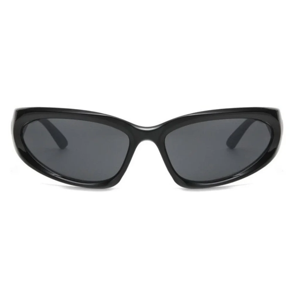 Men Classic 90s Trendy Hip Hop Wrap Streetwear Sunglasses Black‎ Street Trendy